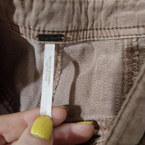 Free People Clean Mod Utility Crop Pant Mauve Size 0 - Picture 7 of 14